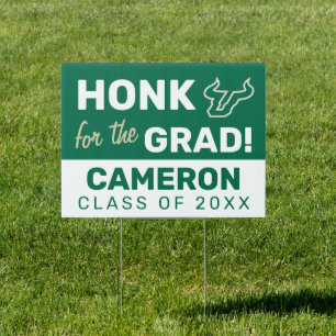 Honk for the USF Grad Sign