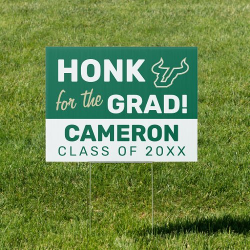 Honk for the USF Grad Sign