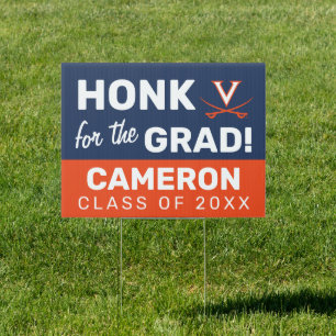 Honk for the Virginia Cavalier Grad Sign