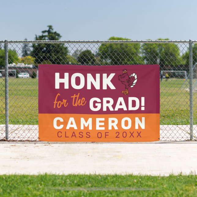 Honk for the VT Virginia Tech Grad Banner (Insitu)