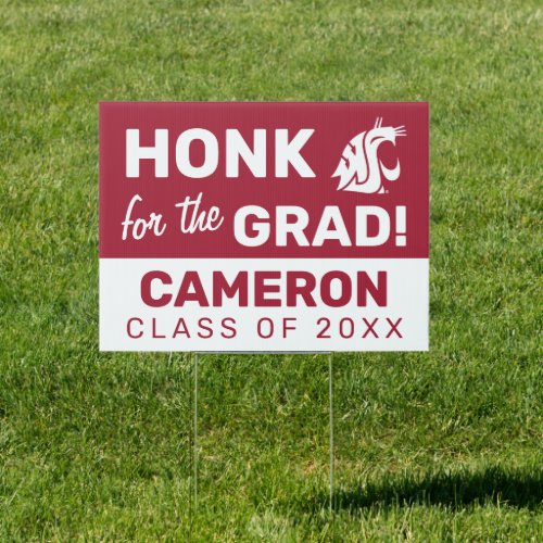 Honk for the Washington State Grad Sign