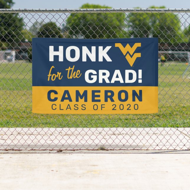Honk for the WVU Grad Banner (Insitu)