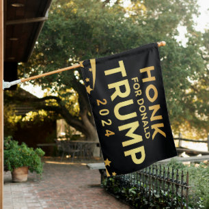 Honk For Trump 2024 House Flag