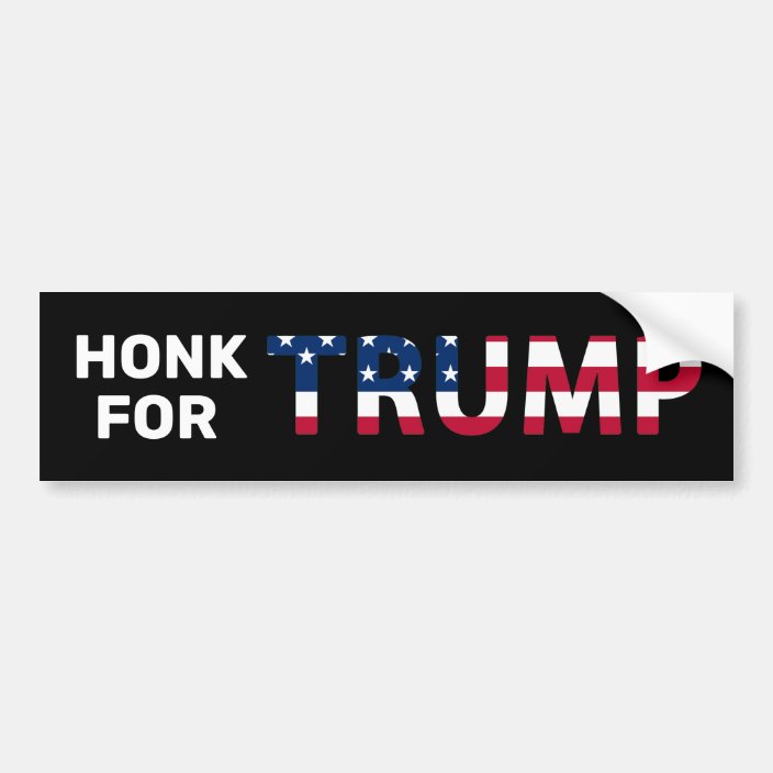 Honk For Trump Bumper Sticker 