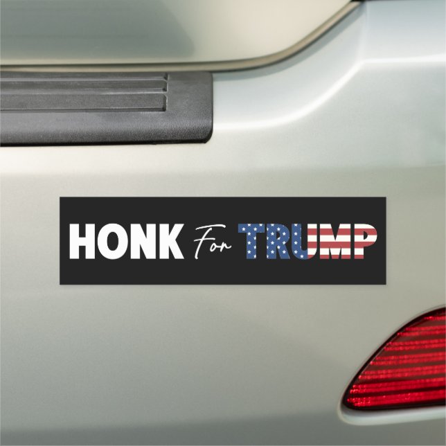 Honk For Trump | Funny Political Car Magnet (In Situ)