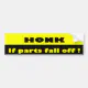 Honk ! Funny Humorous Bumper Sticker | Zazzle