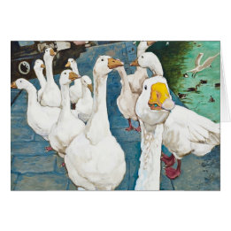 Honk! Geese in the City Customizable Cards