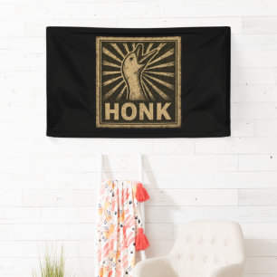 Honk Goose Funny Duck Chicken Meme Banner