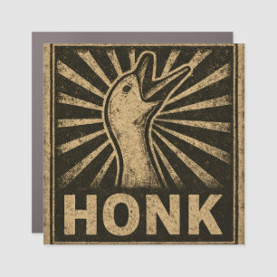 Honk Goose Funny Duck Chicken Meme Car Magnet