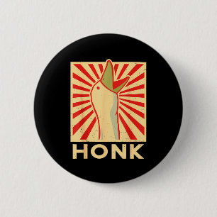 Honk Goose - Funny Duck Chicken Meme Idea Button