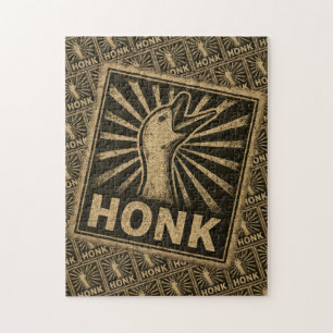 Honk Goose Funny Duck Chicken Meme Jigsaw Puzzle