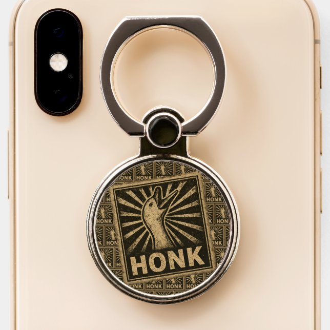 Honk Goose Funny Duck Chicken Meme Phone Ring Stand (Close Up)
