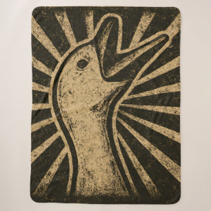 Honk Goose Funny Duck Chicken Meme Sherpa Blanket