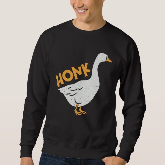 Honk Goose Gamer Meme Sweatshirt (Front)