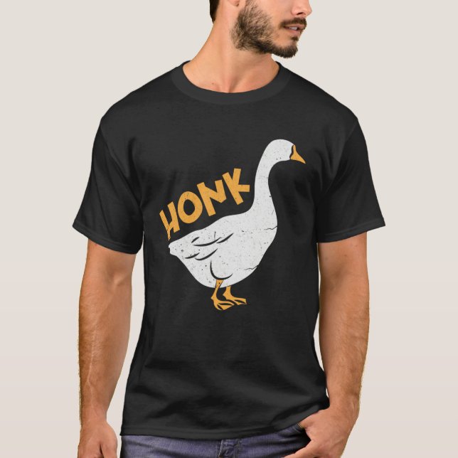 Honk Goose Gamer Meme T-Shirt (Front)