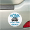 Honk Graduate School Car Parade Modern White Blue
