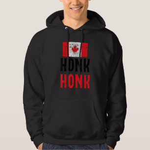 Honk Honk Canadian Truckers Rule Canada   Vintage  Hoodie