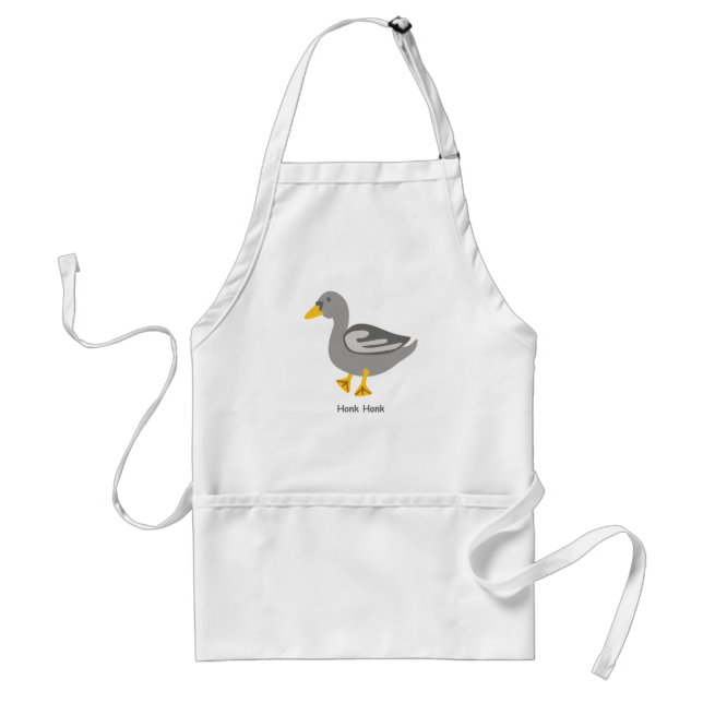 Honk. Honk. Goose Adult Apron (Front)