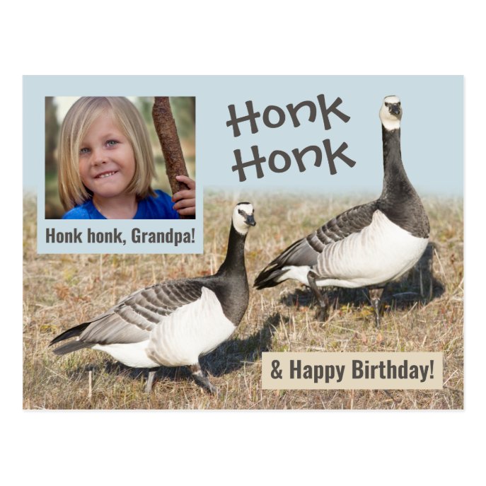 Honk honk + Grandpa&#39;s birthday CC0317 Postcard