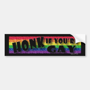 Honk if Gay Bumper Sticker