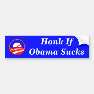 Honk If Obama Sucks Bumper Sticker