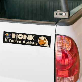 Honk if you are an Autistic Goose Bumper Sticker