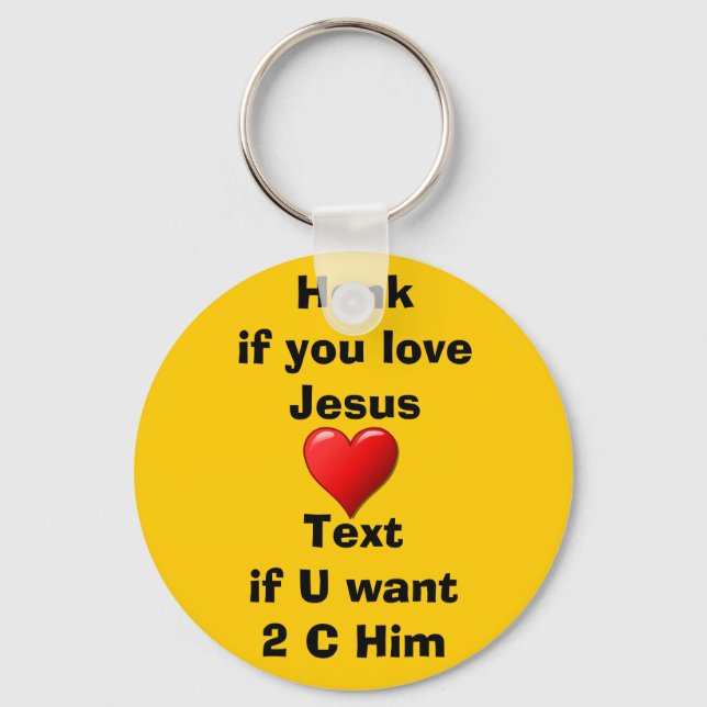 Honk if you.... Keychain (Front)