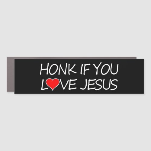 HONK IF YOU LOVE JESUS  Bumper Sticker Car Magnet
