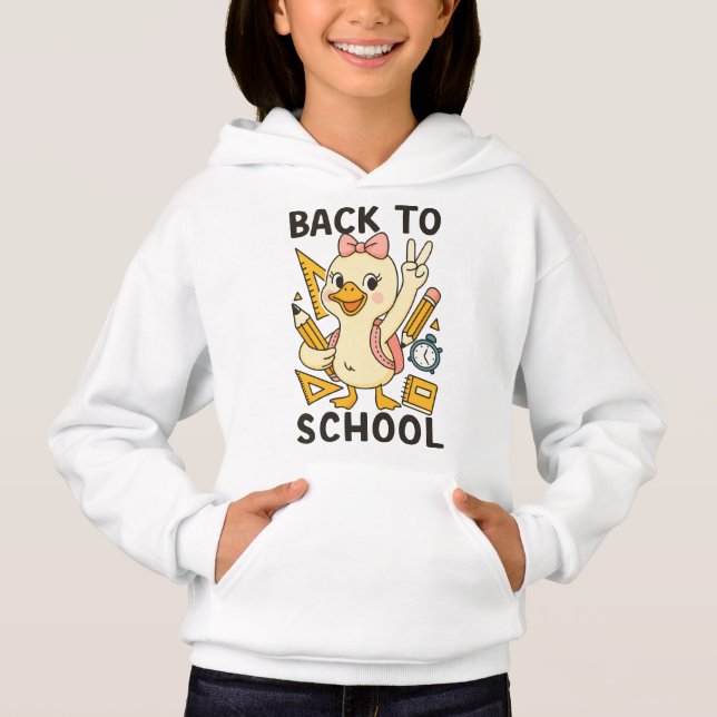 🎒 Honk If You’re Ready for School – Cute Goose Hoodie (Front)
