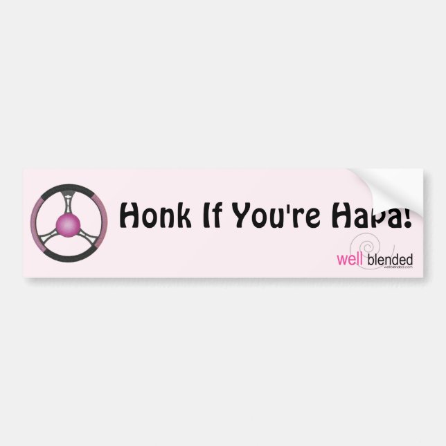 Honk if You're Hapa Bumper Sticker (Front)
