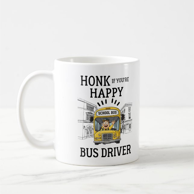 Honk If You're Happy, Driver! Coffee Mug (Left)