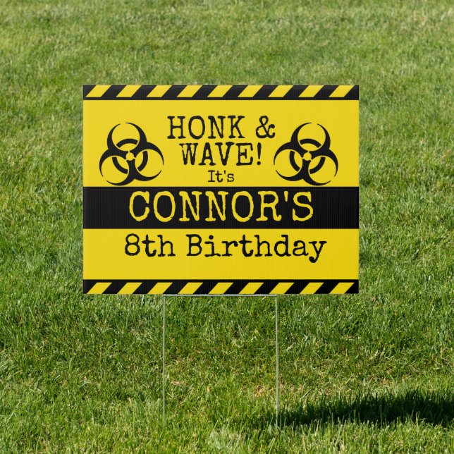 Honk It's my Birthday Yard Sign (Insitu)