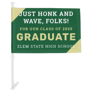 Honk n Wave 2020 Graduate Car Flag