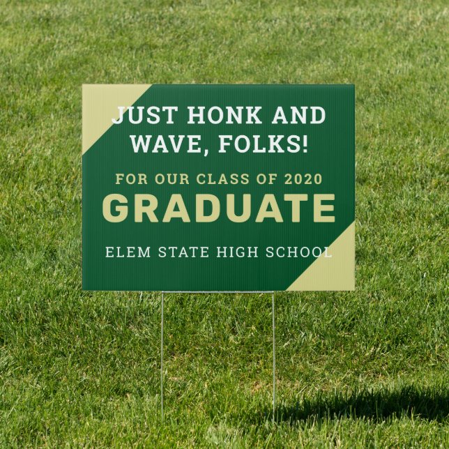 Honk n Wave Grad Sign (Insitu)