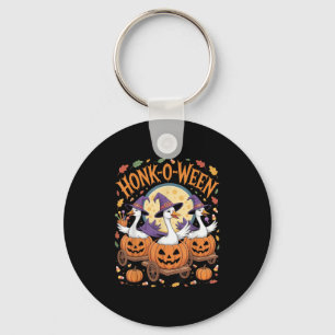 Honk-o-ween Funny Geese Halloween Costume For Part Keychain