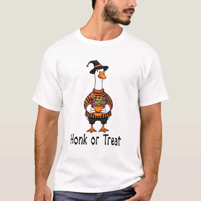 Honk or Treat Halloween T-Shirt (Front)