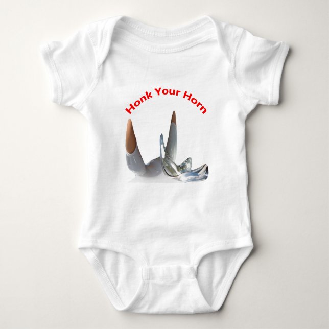 Honk Your Horn Baby Bodysuit (Front)