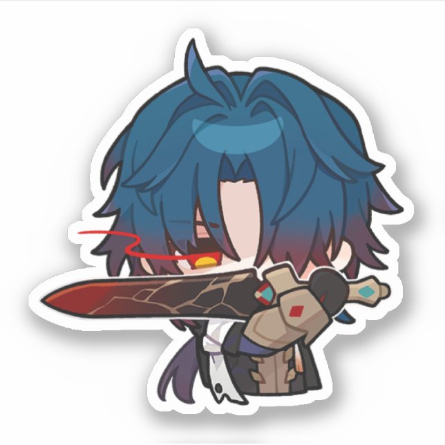 Honkai Star Rail Chibi Blade Sticker (Front)