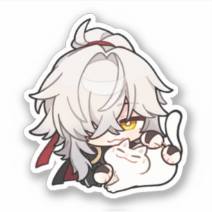 Honkai Star Rail Chibi Jing Yuan Kitty Sticker