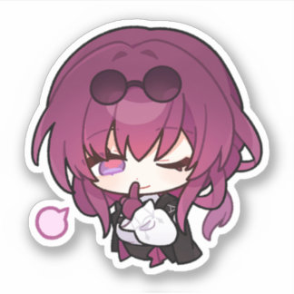 Honkai Star Rail Chibi Kafka Shhh Sticker