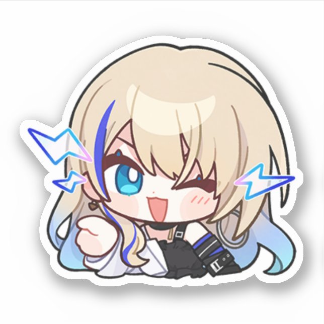 Honkai Star Rail Chibi Serval Sticker (Front)