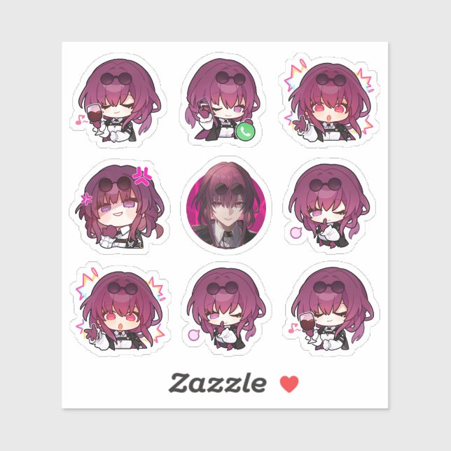 Honkai Star Rail: HSR Kafka Stickers (Sheet)