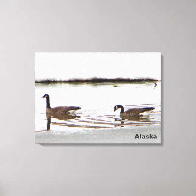 Honkers Canada Geese Canvas Print Zazzle