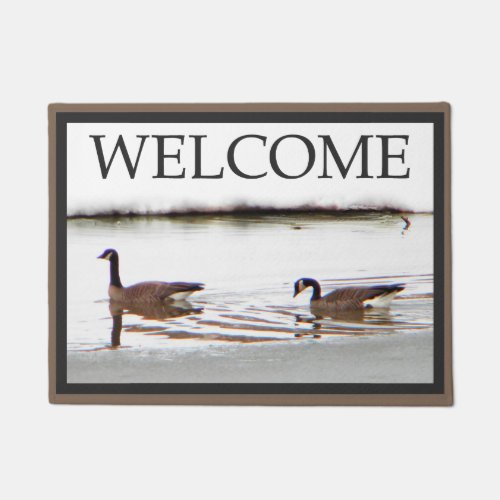 Honkers Canada Geese _ Welcome Doormat