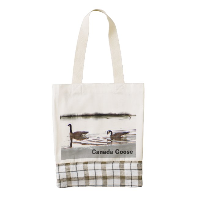 Honkers - Canada Geese Zazzle HEART Tote Bag (Front)