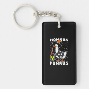 Honkus Ponkus Funny Goose Halloween Costume Tennis Keychain