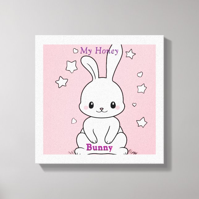 Honney Bunny Canvas Print (Front)