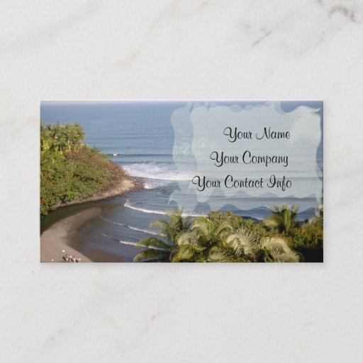 Customizable Honoli'i Beach Business Card Template