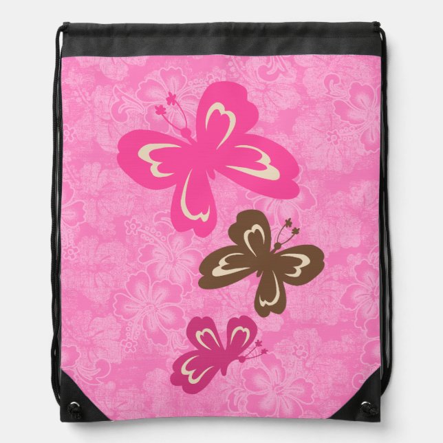 Honolua Butterfly and Hawaiian Hibiscus Backpack (Front)