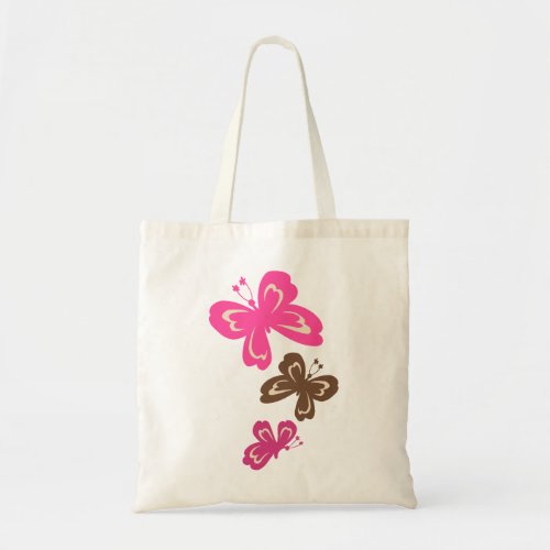 Honolua Butterfly Cartoon Tote Bags